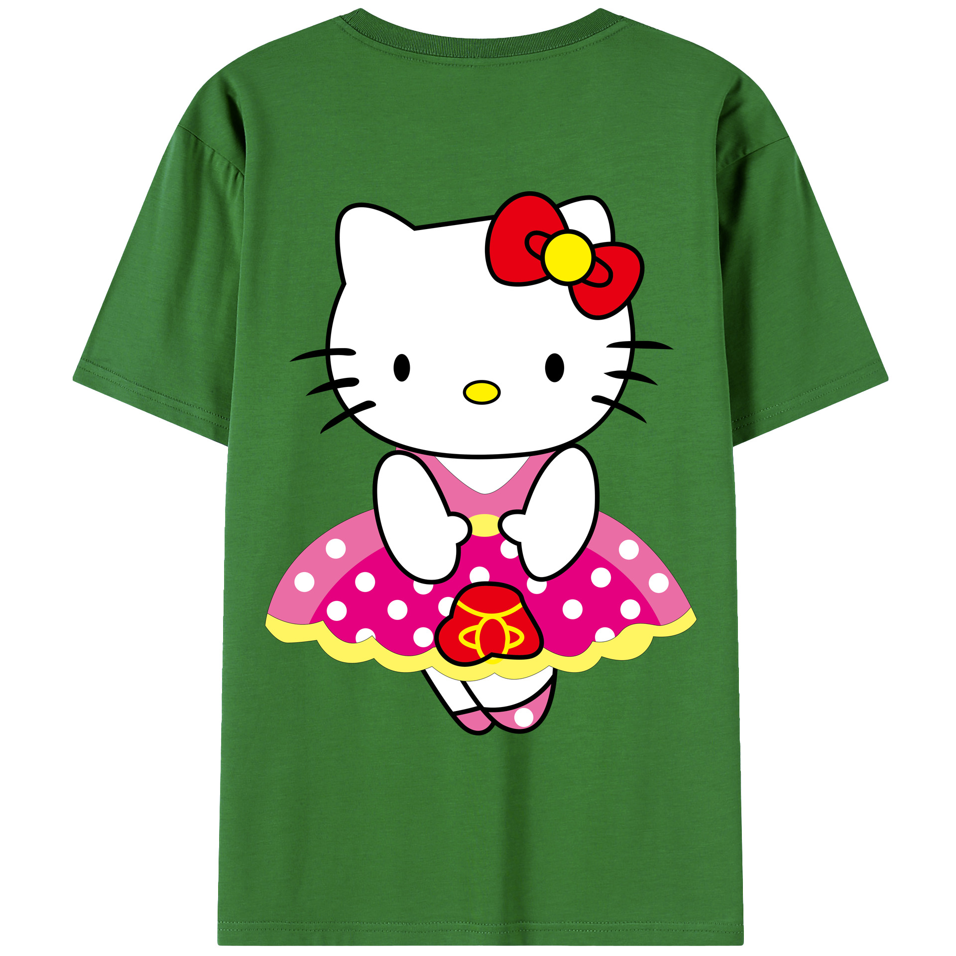 （画像用） Hello Kitty ハローキティ レディース半袖Tシャツ(バックプリント)